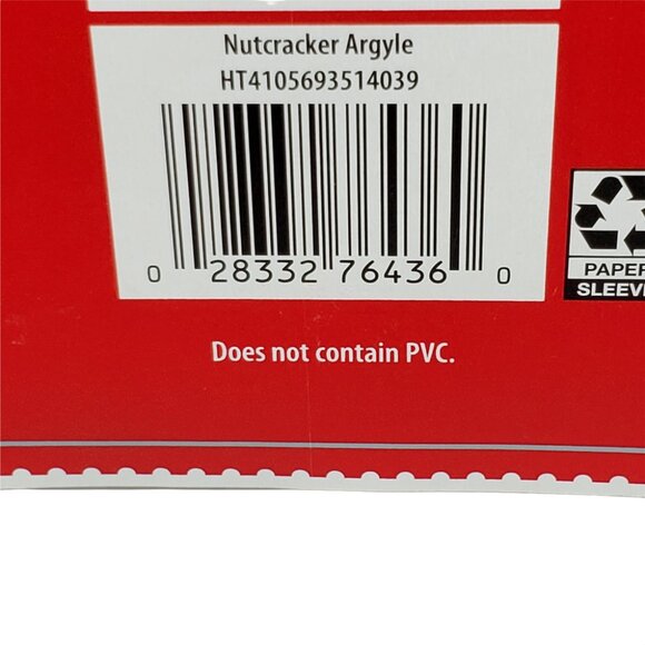 60" x 84" Vinyl Tablecloth Nutcracker Argyle Christmas Rectangle Holiday Time - Picture 7 of 7